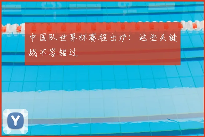 中国队世界杯赛程出炉：这些关键战不容错过